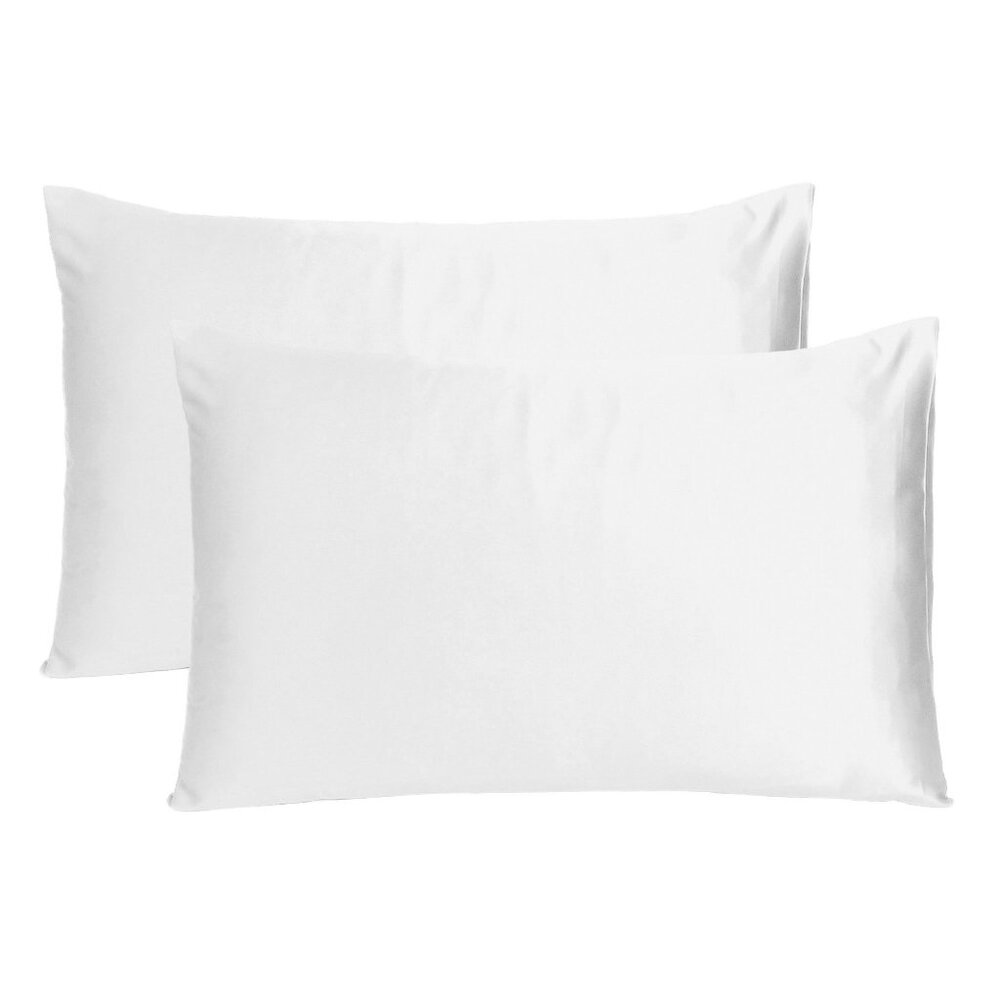 Oussum Satin Silk Pillow Cover Comfortable Satin Pillow Cover Set of 2